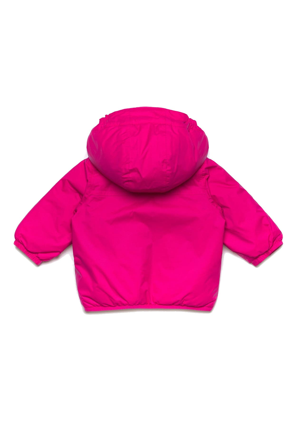 Giubbino neonata K--Way E. Le Vrai 4.0 Claudine orsetto fucsia in nylon