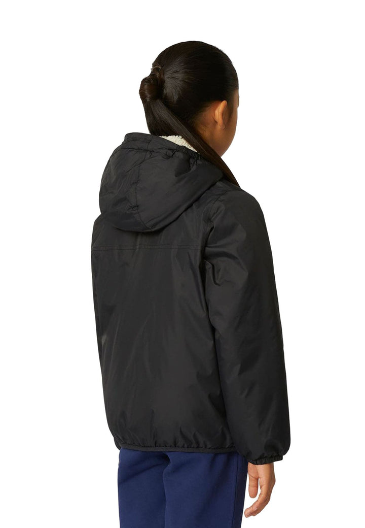 Giubbino bambino K-Way P. Le Vrai 4.0 Claude orsetto nero in nylon