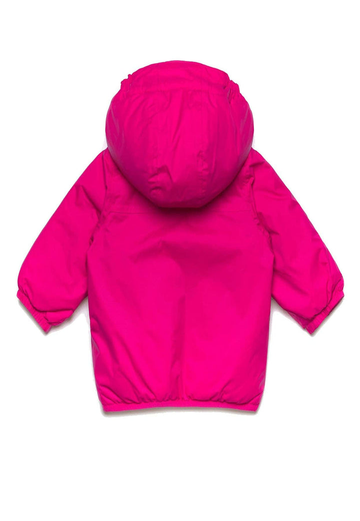 Giubbino bambina K-Way P. Le Vrai 4.0 Claude orsetto fucsia in nylon