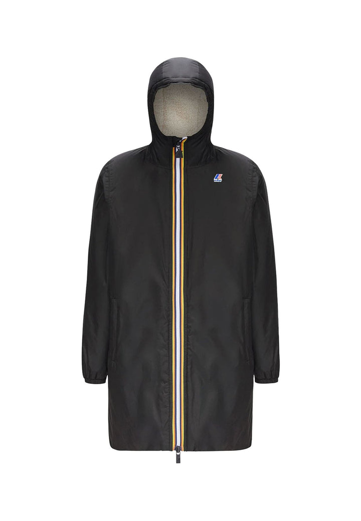 Giubbino bambino K-Way Le Vrai 4.0 Eiffel Orsetto nero in nylon