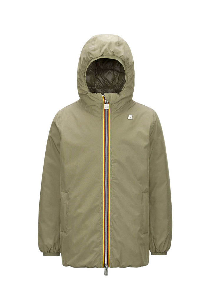 Giubbino bambina K-Way P.Sophie verde in nylon