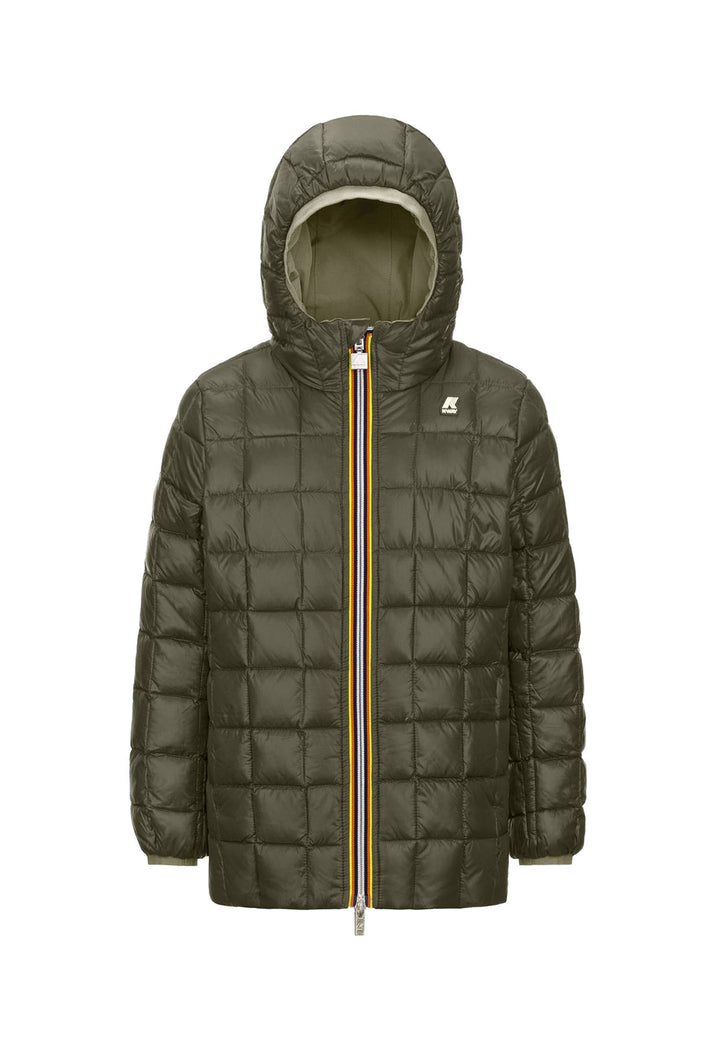 Giubbino bambina K-Way P.Sophie verde in nylon