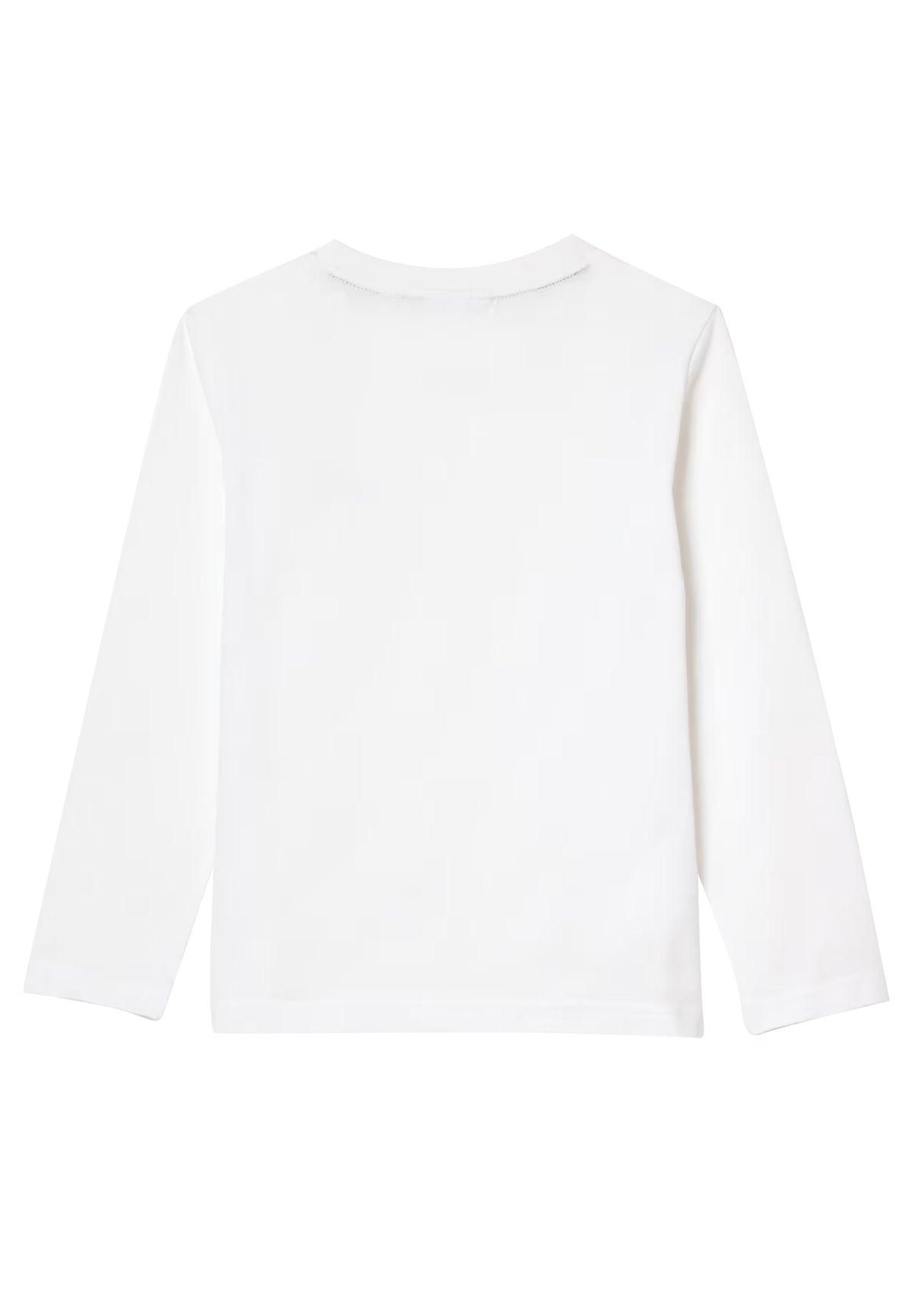 T-shirt per bambino Lacoste bianca in cotone
