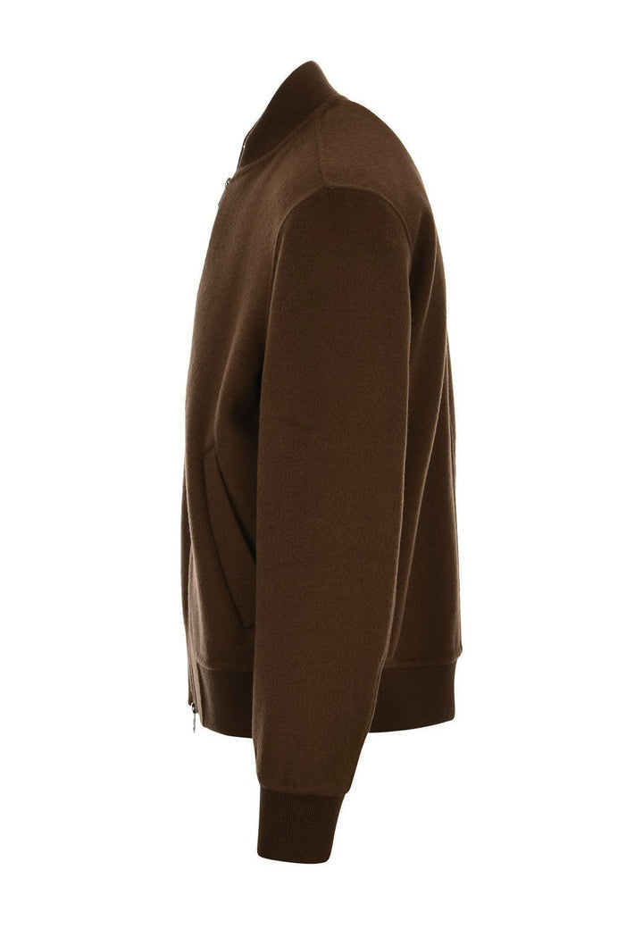 Giubbino bomber uomo cammello Low Brand in lana