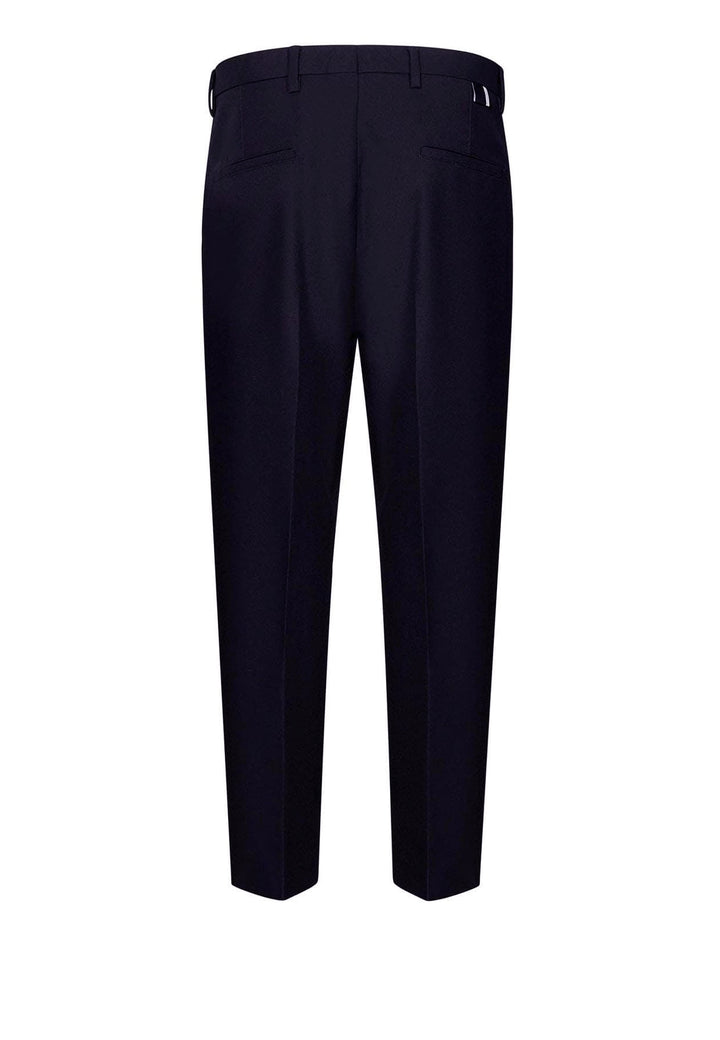 Pantalone blu uomo Low Brand in misto lana