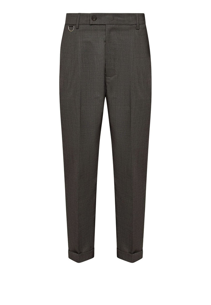 Pantalone grigio uomo Low Brand in misto lana