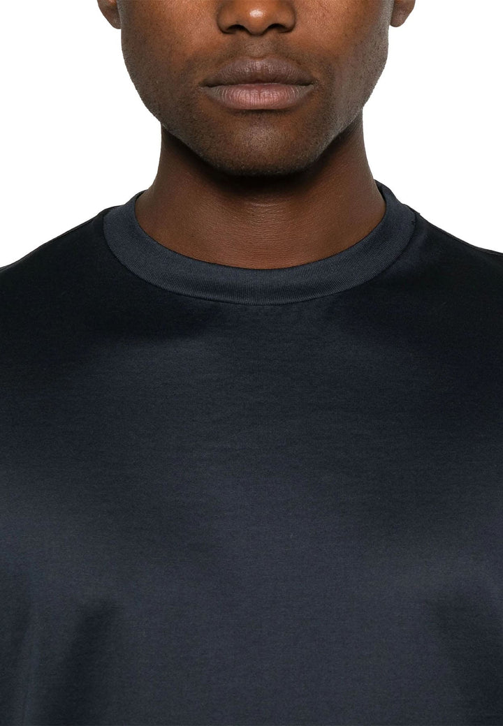 T-shirt uomo Low Brand blu in cotone