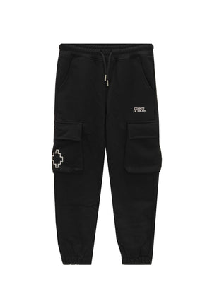 Pantalone sportivo bambino Marcelo Burlon County Of Milan kids nero in cotone