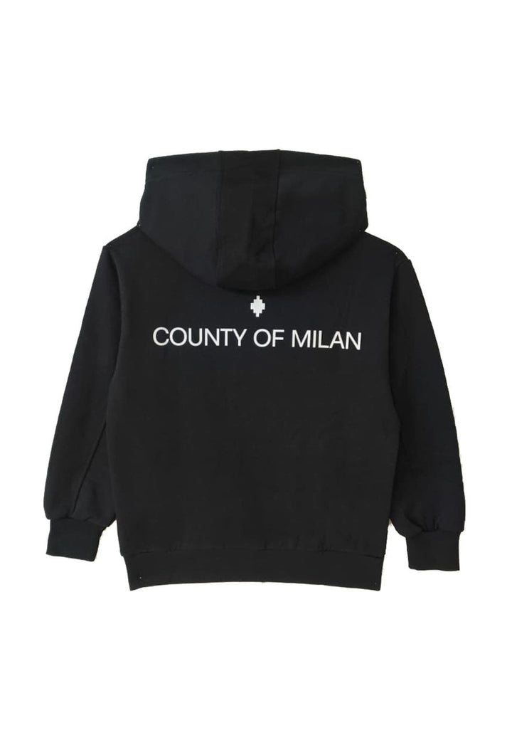 Felpa bambino Marcelo Burlon County of Milan kids nera in cotone