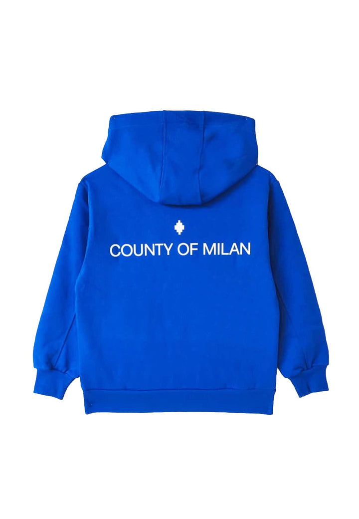 Felpa bambino Marcelo Burlon County of Milan kids bluette in cotone