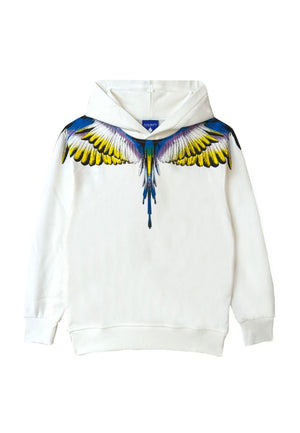 Felpa bambino Marcelo Burlon County of Milan kids bianca in cotone