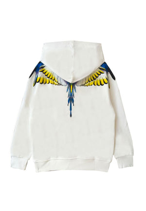 Felpa bambino Marcelo Burlon County of Milan kids bianca in cotone