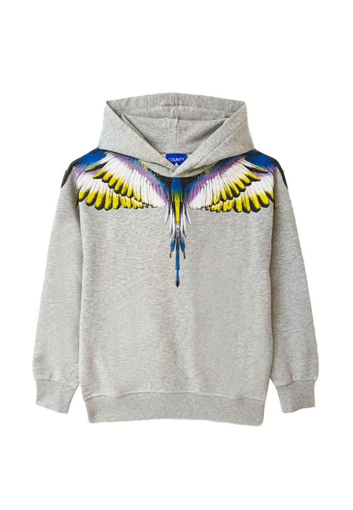 Felpa bambino Marcelo Burlon County of Milan kids grigia in cotone