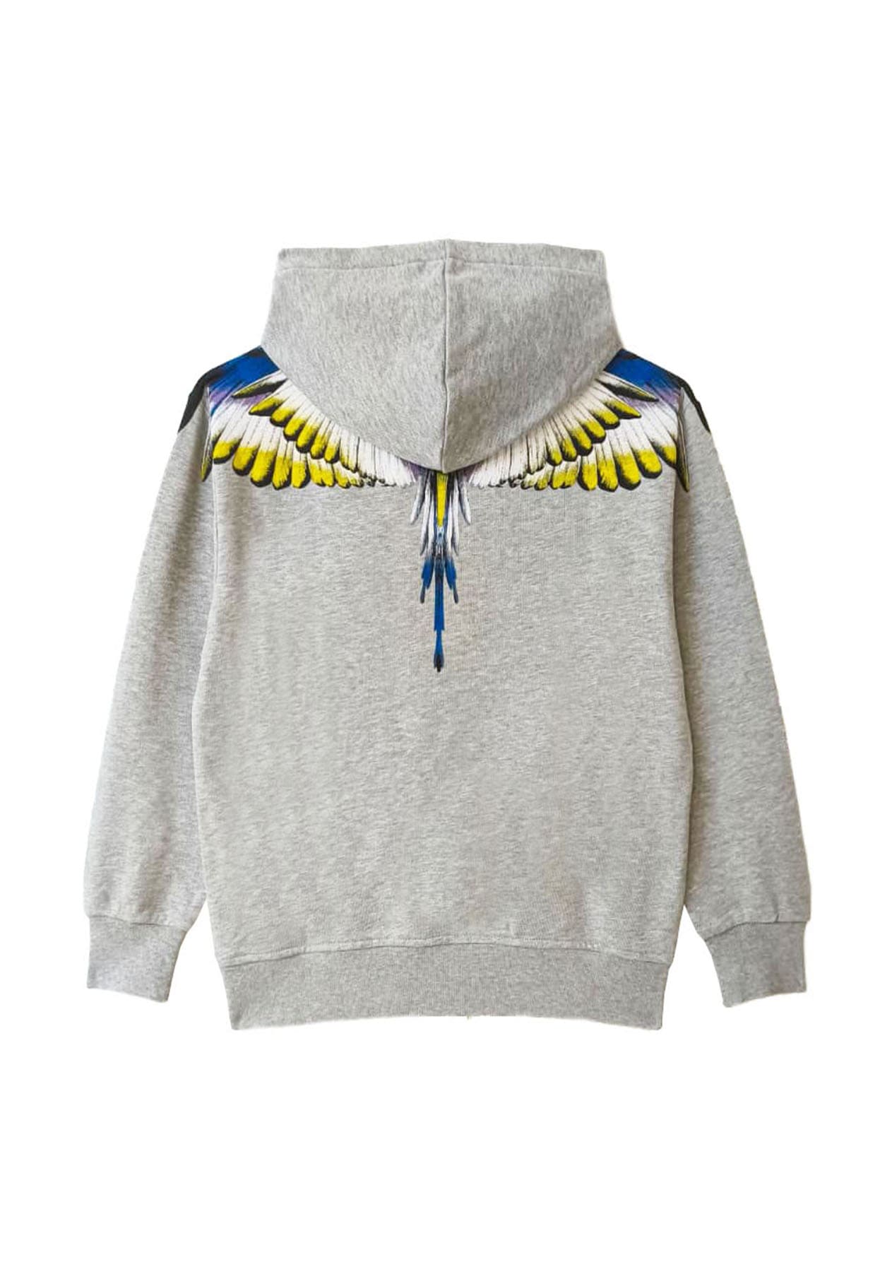 Felpa bambino Marcelo Burlon County of Milan kids grigia in cotone | ViaMonte Shop