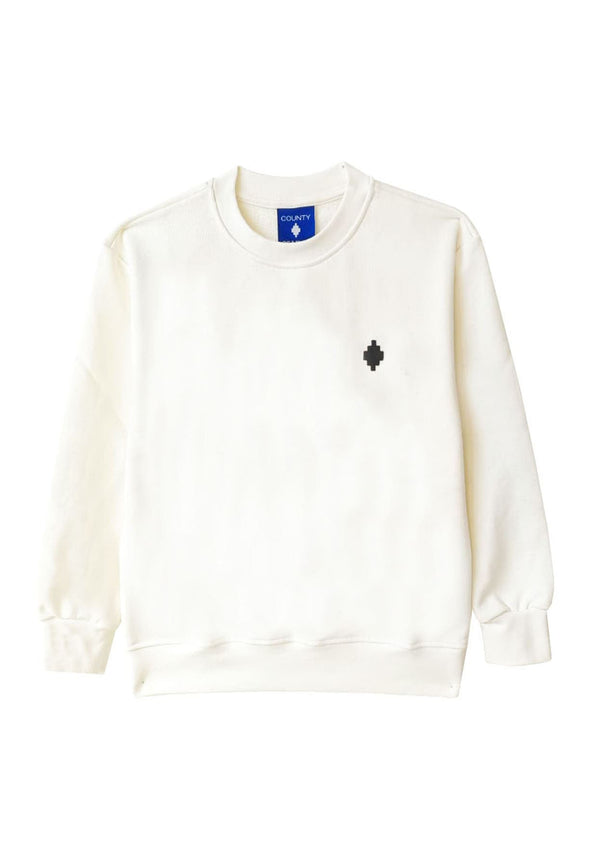 Felpa bambino Marcelo Burlon County of Milan kids bianca in cotone