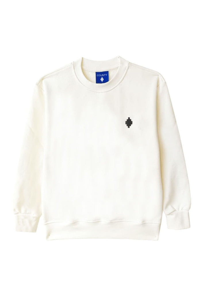 Felpa bambino Marcelo Burlon County of Milan kids bianca in cotone