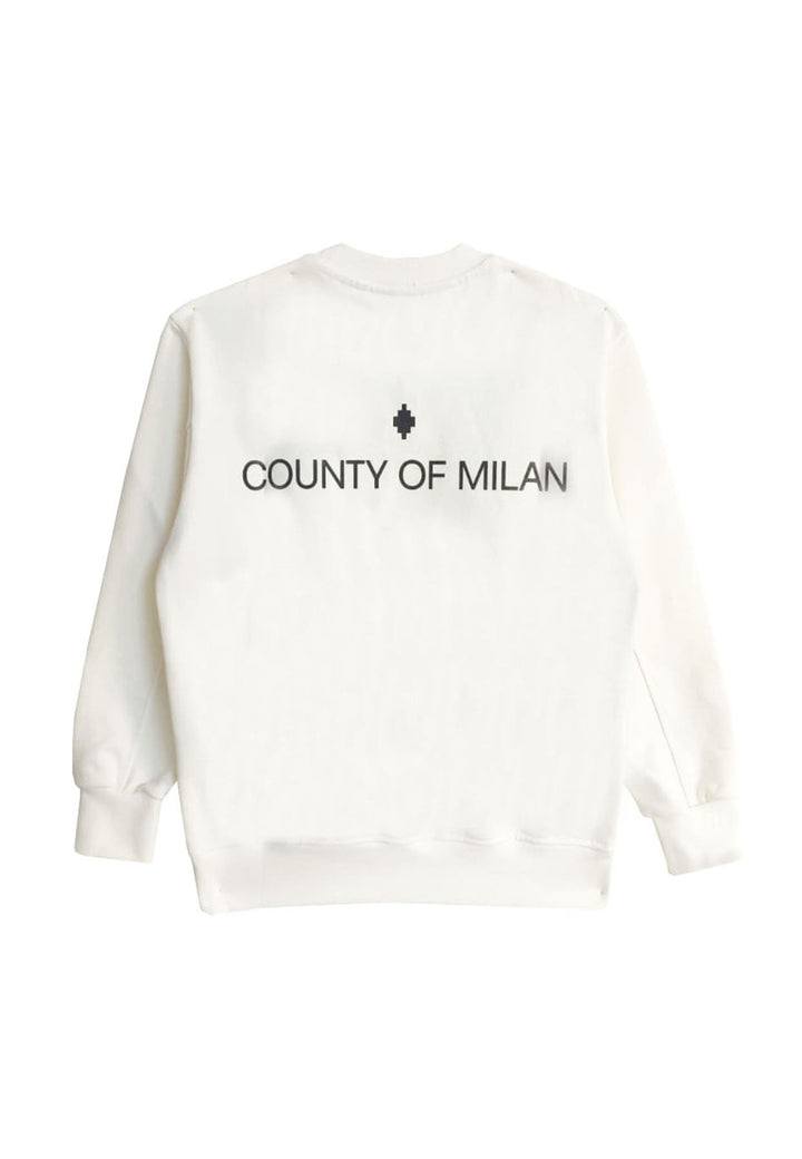 Felpa bambino Marcelo Burlon County of Milan kids bianca in cotone