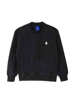 Felpa bambino Marcelo Burlon County of Milan kids nera in cotone