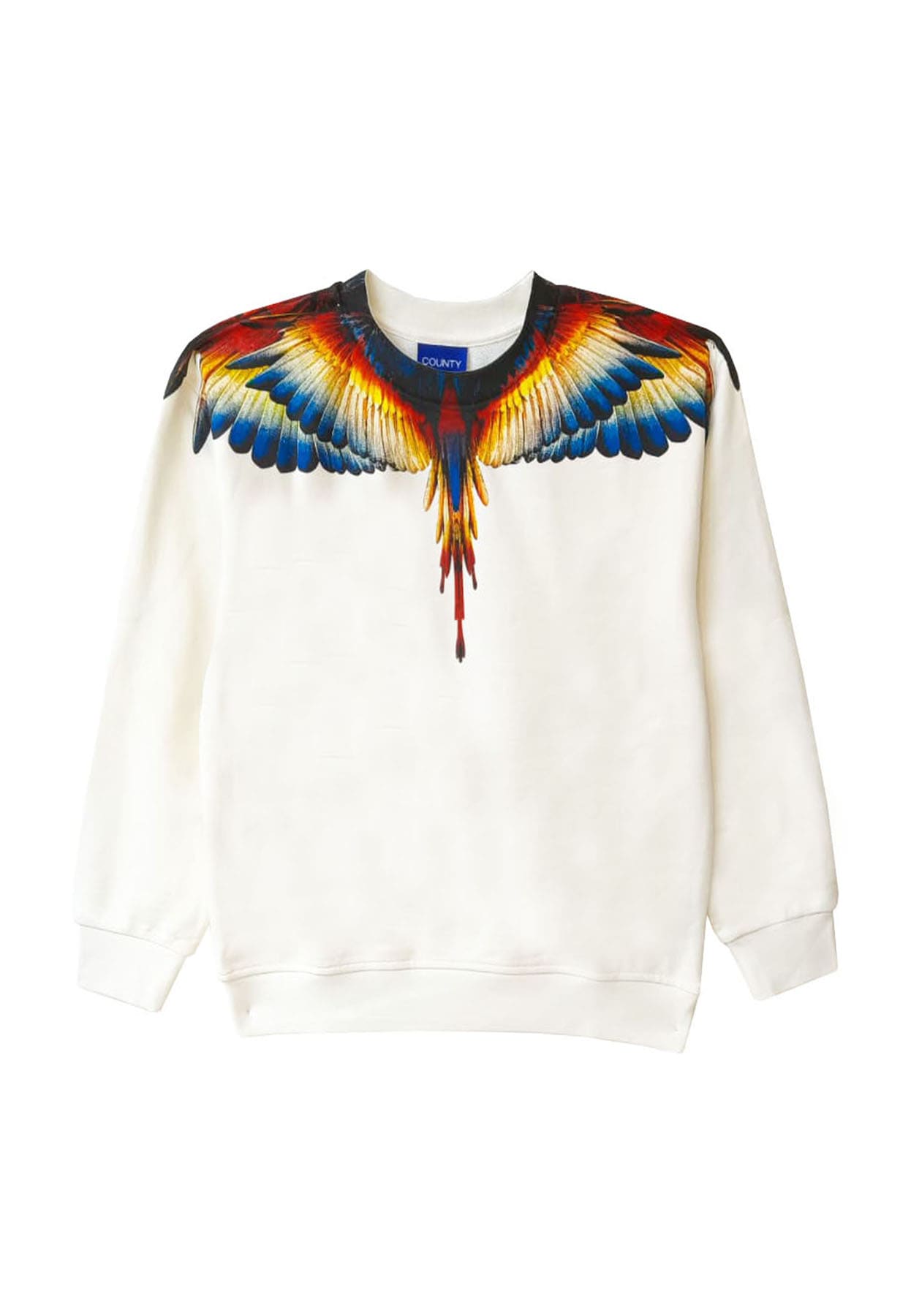 Felpa bambino Marcelo Burlon County of Milan kids bianca in cotone