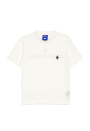 T-shirt bambino Marcelo Burlon County of Milan kids bianca in cotone