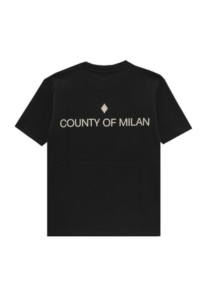 T-shirt bambino Marcelo Burlon County of Milan kids nera in cotone