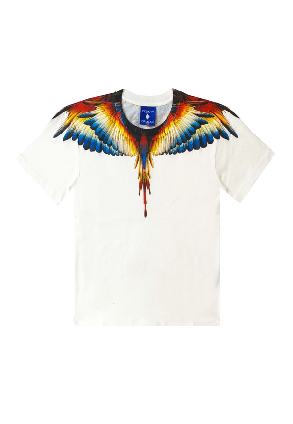 T-shirt bambino Marcelo Burlon County of Milan kids bianca in cotone