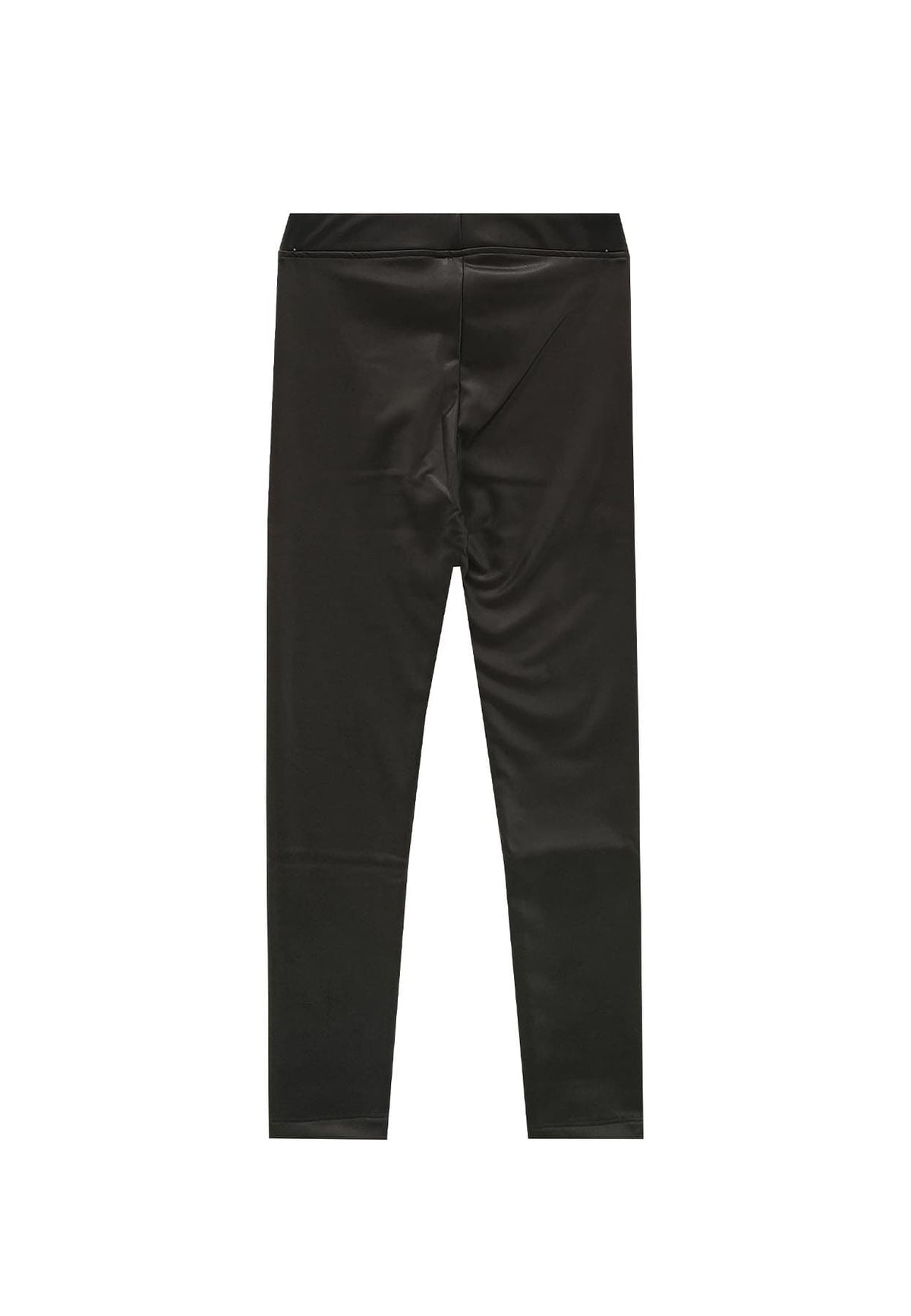 Leggings bambina Marcelo Burlon County of Milan kids nero in similpelle