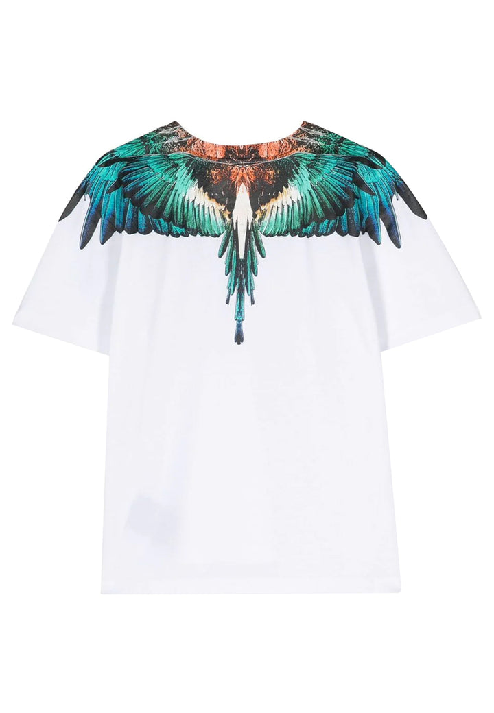 T-shirt bambino Marcelo Burlon bianca in cotone