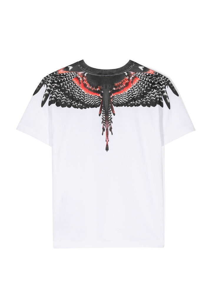 T-shirt bambino Marcelo Burlon County of Milan bianca in cotone