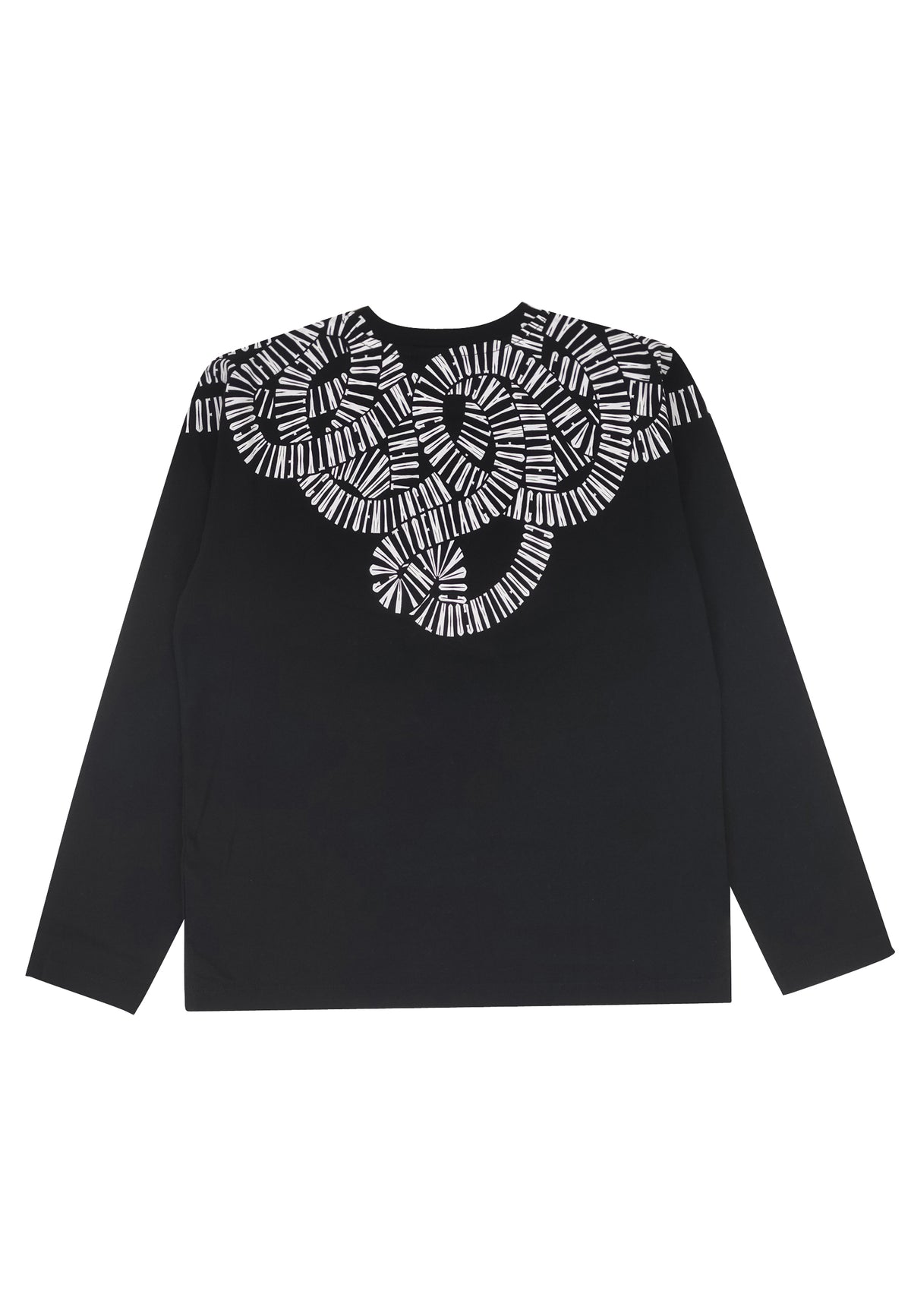 T-shirt bambino Marcelo Burlon County of Milan nera in jersey di cotone