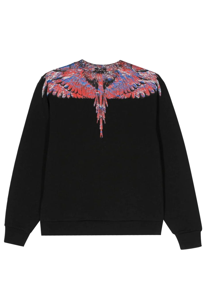 Felpa bambino Marcelo Burlon nera in cotone