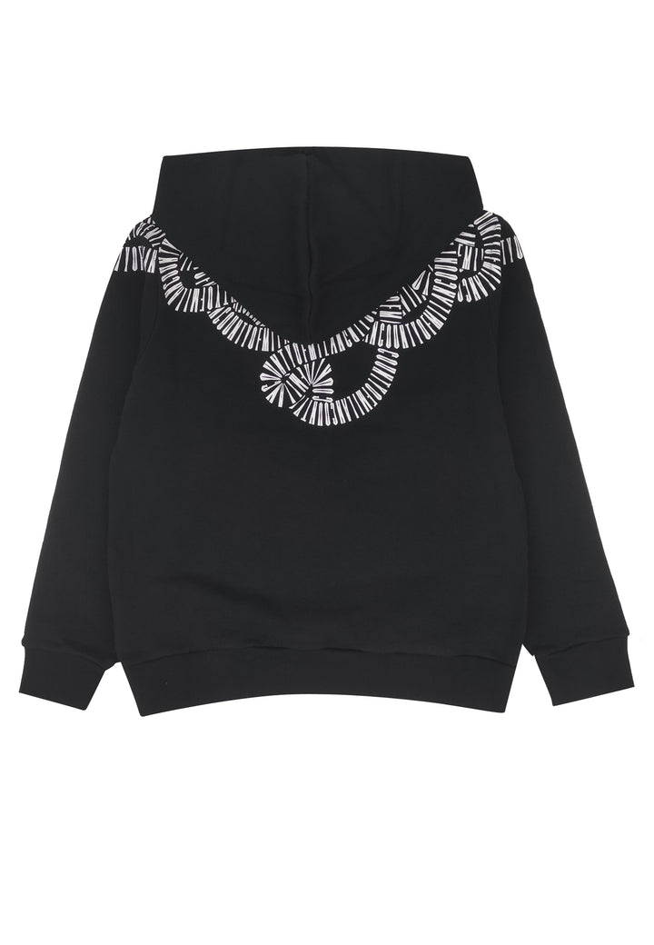Felpa bambino Marcelo Burlon County of Milan nera in cotone