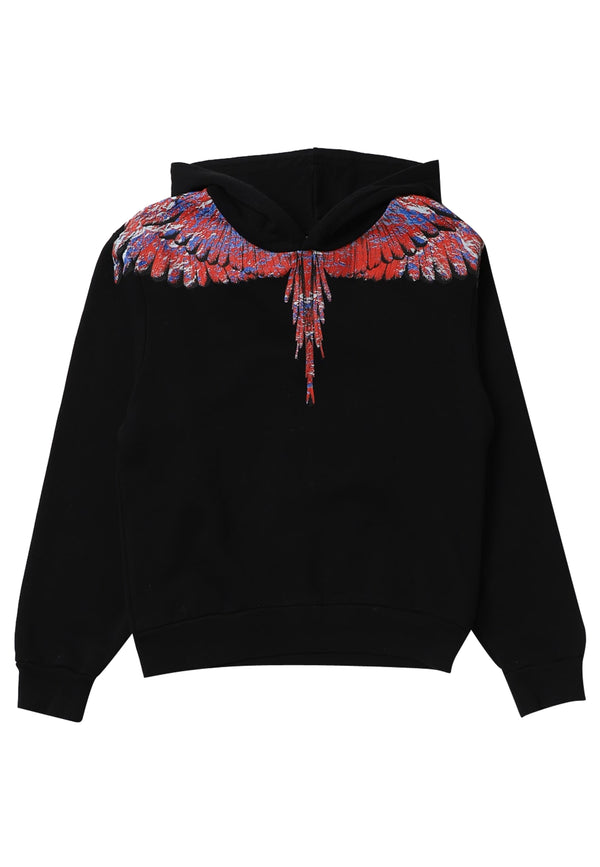 Felpa bambino Marcelo Burlon nera in cotone