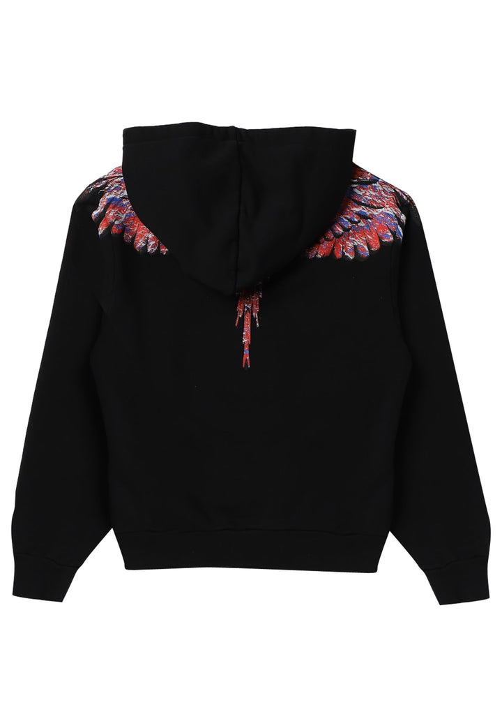 Felpa bambino Marcelo Burlon nera in cotone