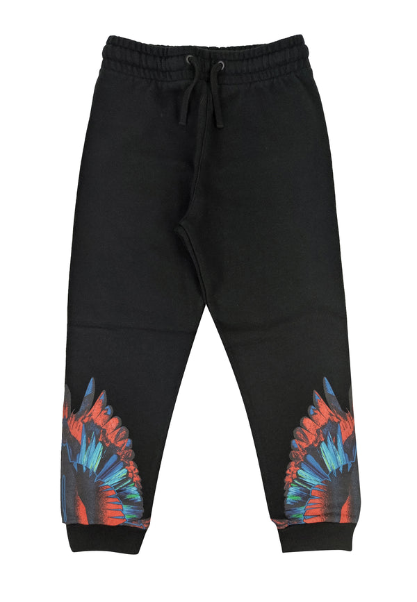 Pantalone sportivo bambino Marcelo Burlon County of Milan nero in cotone