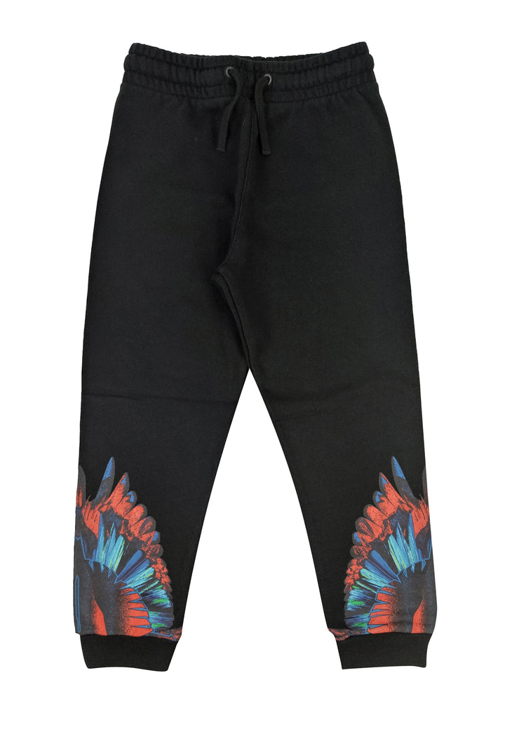 Pantalone sportivo bambino Marcelo Burlon County of Milan nero in cotone