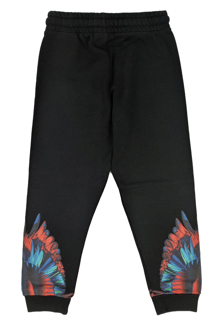Pantalone sportivo bambino Marcelo Burlon County of Milan nero in cotone