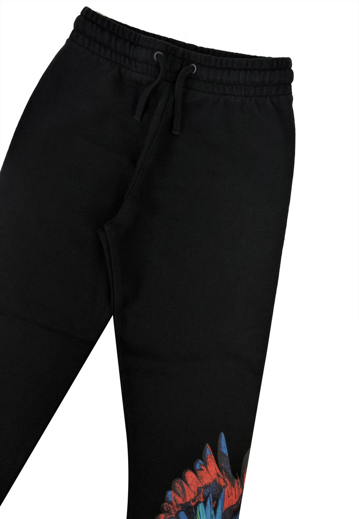 Pantalone sportivo bambino Marcelo Burlon County of Milan nero in cotone