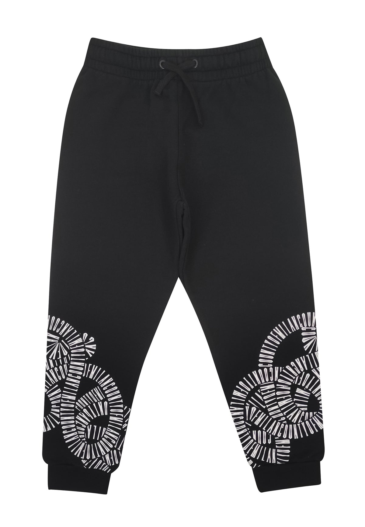 Pantalone sportivo bambino Marcelo Burlon County of Milan nero in cotone