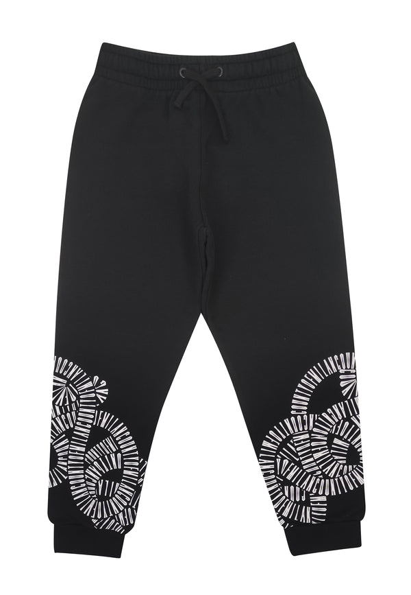 Pantalone sportivo bambino Marcelo Burlon County of Milan nero in cotone