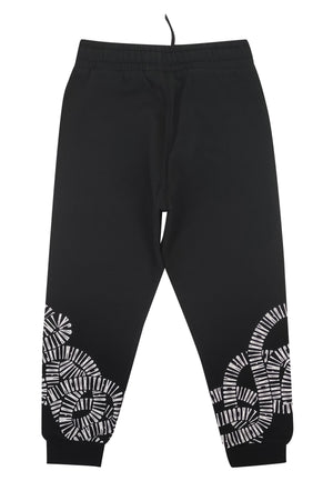 Pantalone sportivo bambino Marcelo Burlon County of Milan nero in cotone