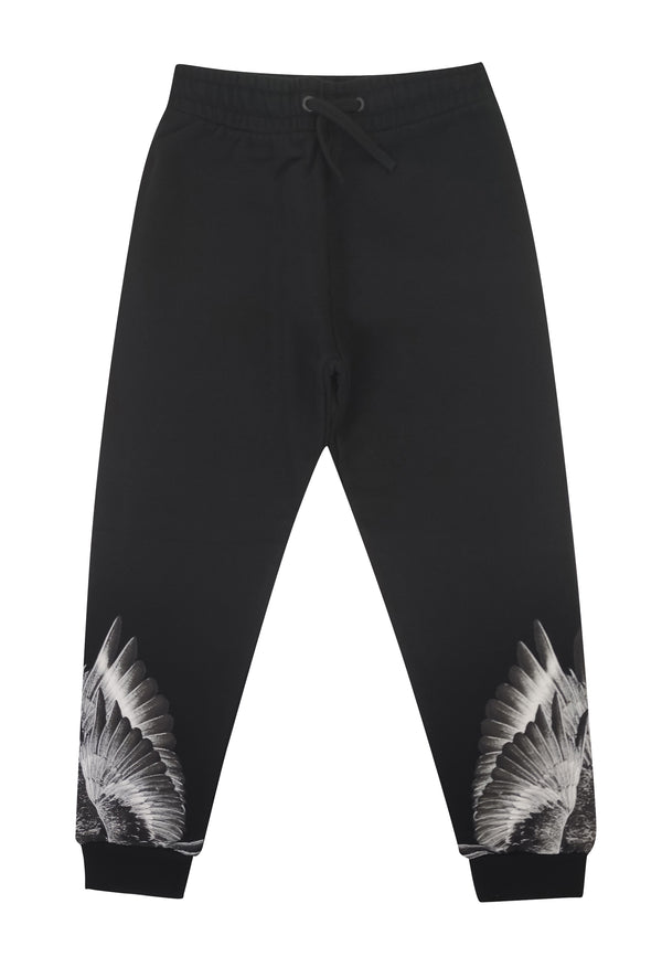 Pantalone sportivo bambino Marcelo Burlon County of Milan nero in cotone