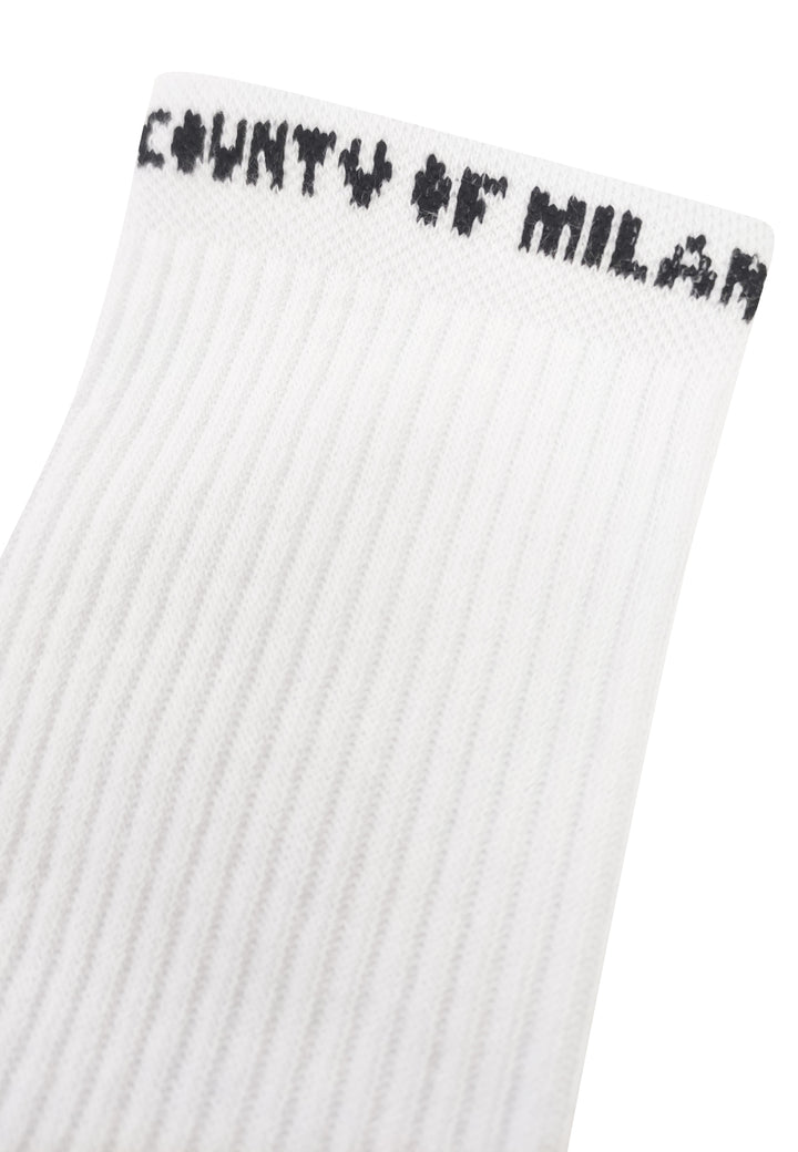 Calzini bambino Marcelo Burlon County of Milan bianchi in misto cotone