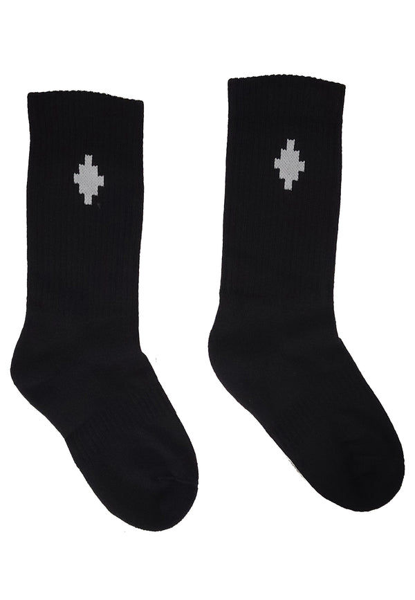 Calzini bambino Marcelo Burlon neri in misto cotone