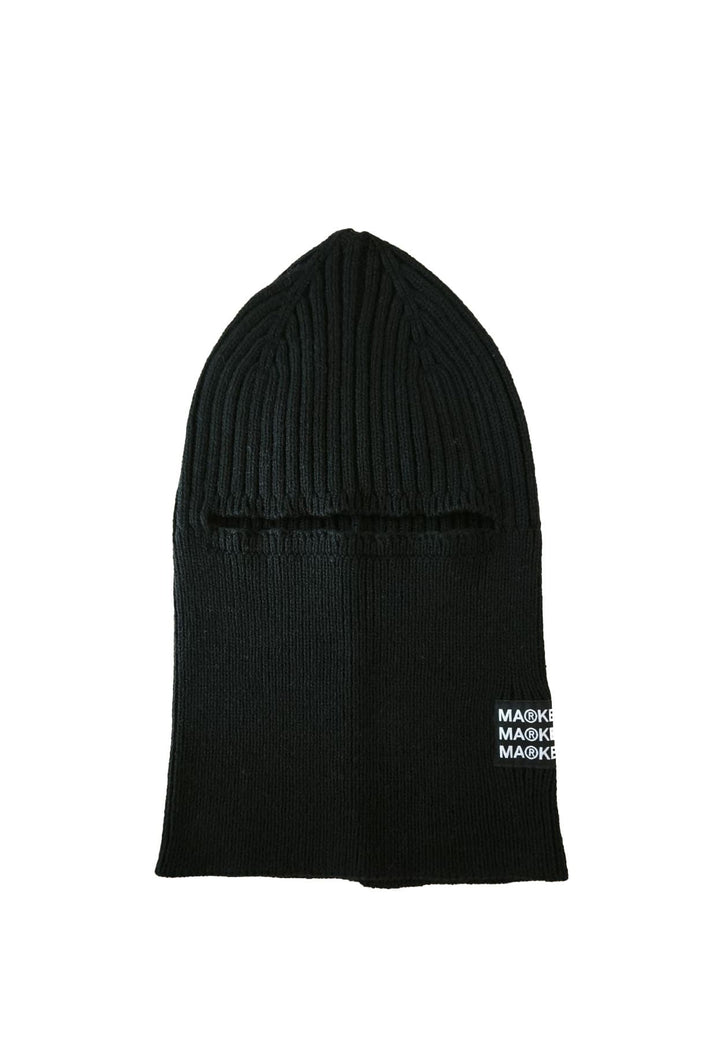 Balaclava nero unisex Market con logo in misto lana