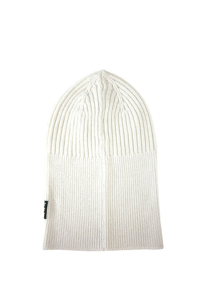 Balaclava beige unisex Market con logo in misto lana