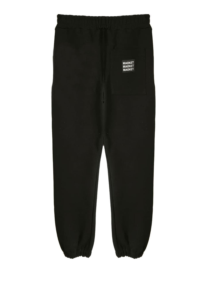 Pantalone sportivo unisex nero Market in cotone