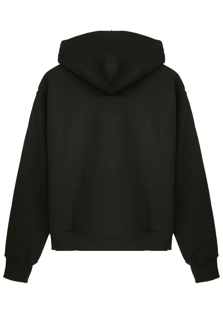 Felpa con cappuccio nero unisex Market in cotone