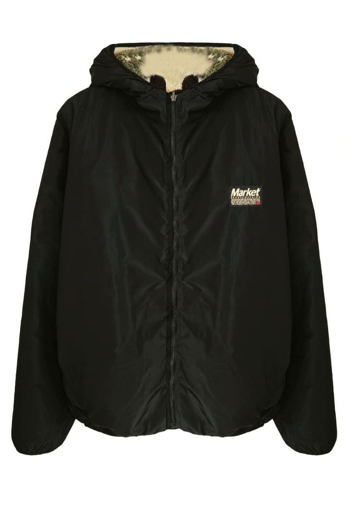 Giubbino ecofur maculato unisex Market double-face in cotone