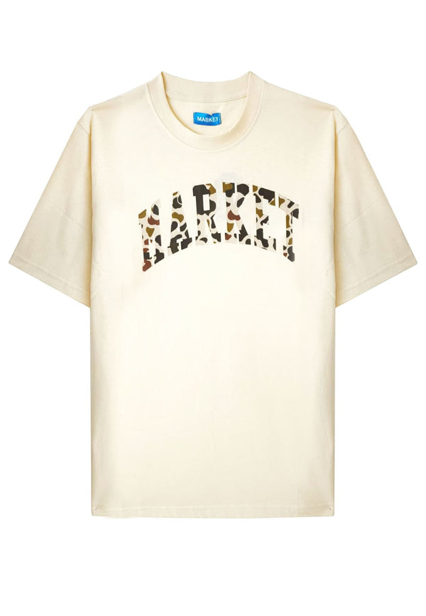 T-shirt mezza manica unisex beige Market in cotone